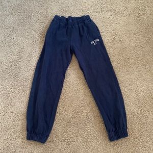 Brandymelville navy new york sweatpants